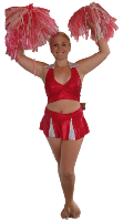 Gimme a P, gimme an A, gimme an RTY and you've got a great PARTY with our gorgeous cheerleader